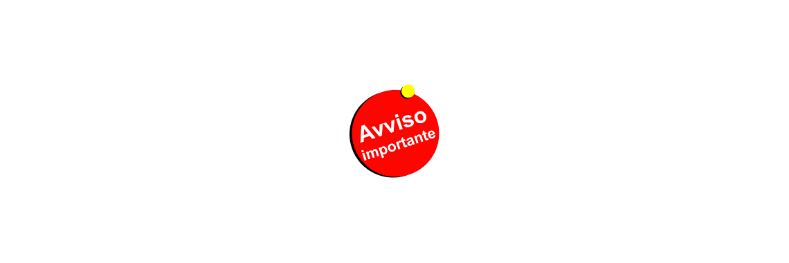 Avviso importante